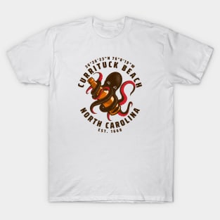 Currituck Beach, NC Octopus Summer Vacation T-Shirt